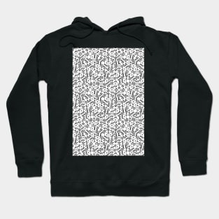 3D stacked dice white with black pips Hoodie